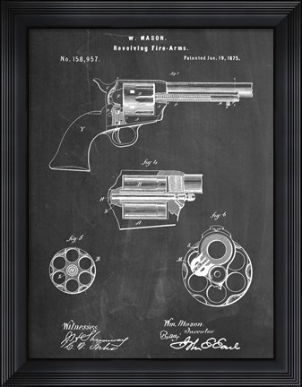 Framed Revolver CH Print