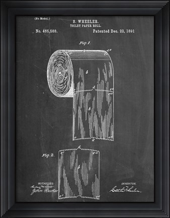Framed Sanitary Paper Print