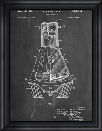 Framed Space Capsule Print