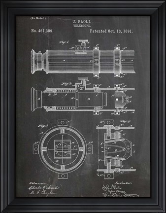 Framed Telescope Print