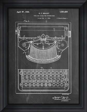 Framed Type Bar Print