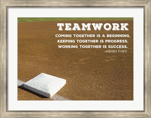 Framed Teamwork Print