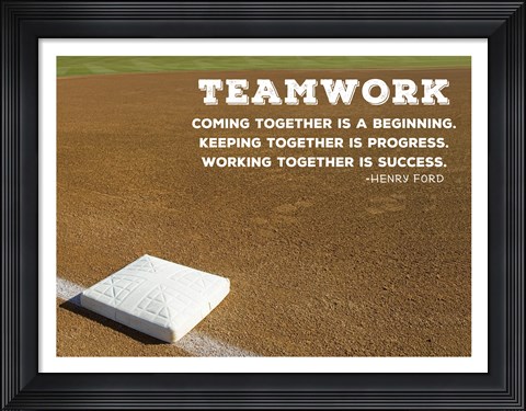 Framed Teamwork Print