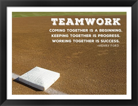 Framed Teamwork Print