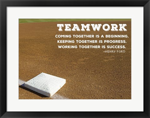 Framed Teamwork Print