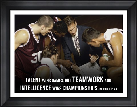 Framed Teamwork Print