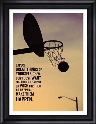 Framed Expect Great Things Print