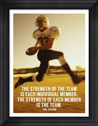 Framed Strength of the Team Print