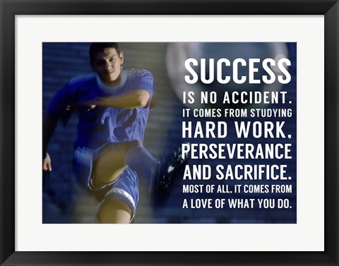 Framed Success is No Accident Print