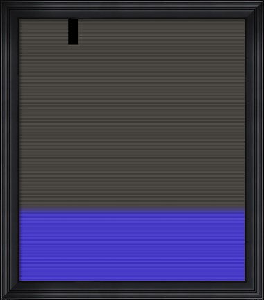 Framed Abstract White Stripes Print