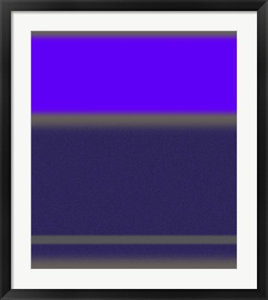 Framed Abstract Purple Print