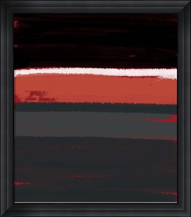 Framed White Stripes Print