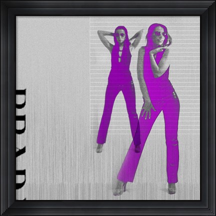 Framed Kristina In Purple Print