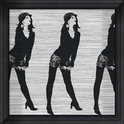 Framed Lena In Dark Print