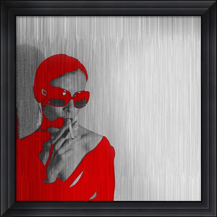 Framed Zoe In Red Print