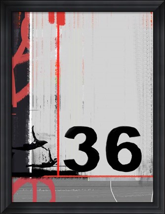 Framed Number 36 Print