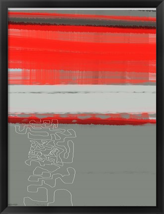 Framed Abstract Red 1 Print