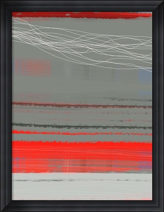 Framed Abstract Red 2 Print