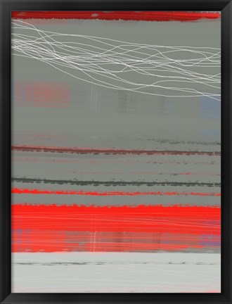 Framed Abstract Red 2 Print