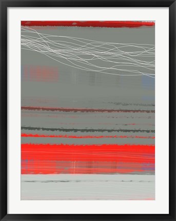 Framed Abstract Red 2 Print