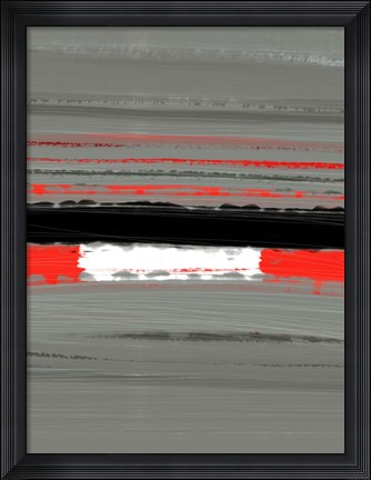 Framed Abstract Red 4 Print