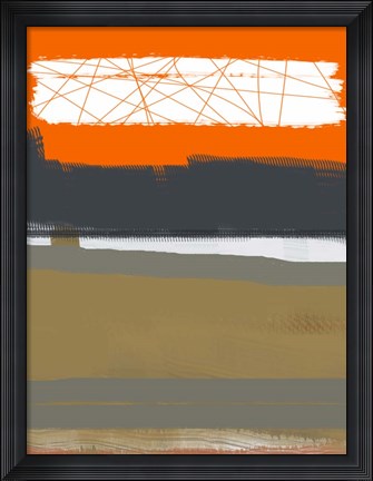 Framed Abstract Orange 1 Print