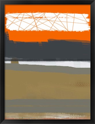 Framed Abstract Orange 1 Print