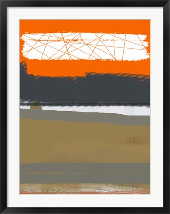Framed Abstract Orange 1 Print