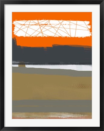 Framed Abstract Orange 1 Print