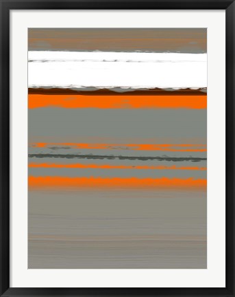 Framed Abstract Orange 2 Print