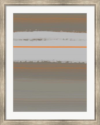 Framed Abstract Orange 4 Print