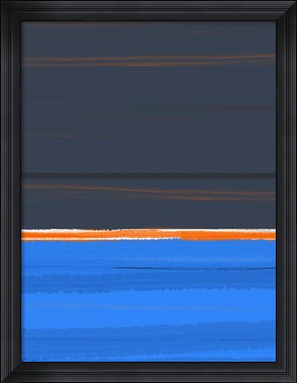 Framed Stripe Orange Print