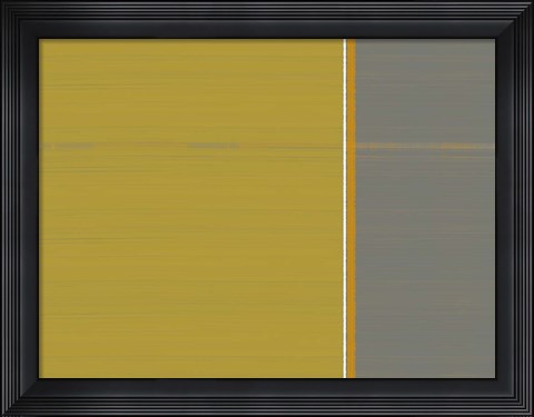 Framed Grey And Green Print