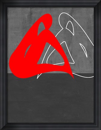 Framed Red Woman Print