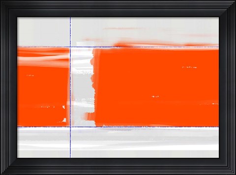 Framed Orange Rectangle Print