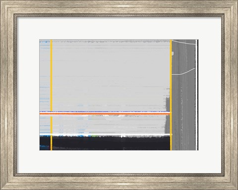 Framed Abstract Yellow Print