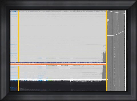 Framed Abstract Yellow Print