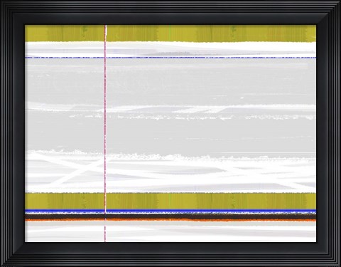 Framed Green Strip Print