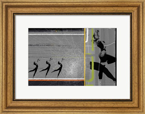 Framed Pose And Jump Print