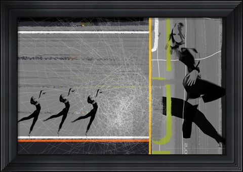 Framed Pose And Jump Print