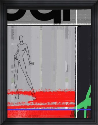 Framed Pencil Fashion Print