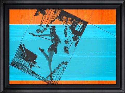 Framed Post Card From LA Print