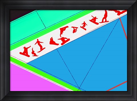 Framed Flying Boards Print