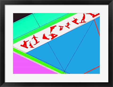 Framed Flying Boards Print