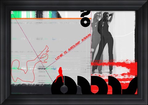 Framed Love Is Around Again Print