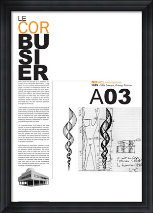 Framed Le Corbusier Print