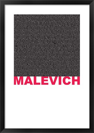 Framed Kasimir Malevich Print