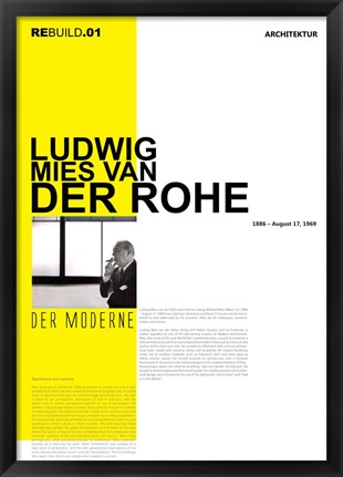 Framed Mies Van Der Rohe Print