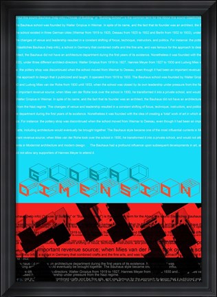 Framed Global Dimension Print