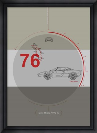 Framed Mille Miglia Print